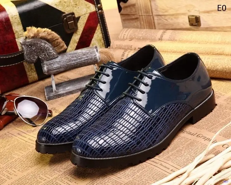 Men Litchi Grain Office&ampCareer High Quality Dress Shoes Brand 2014 Flats Lace Up 100% Genuine Leather Mens Business Oxford | Обувь