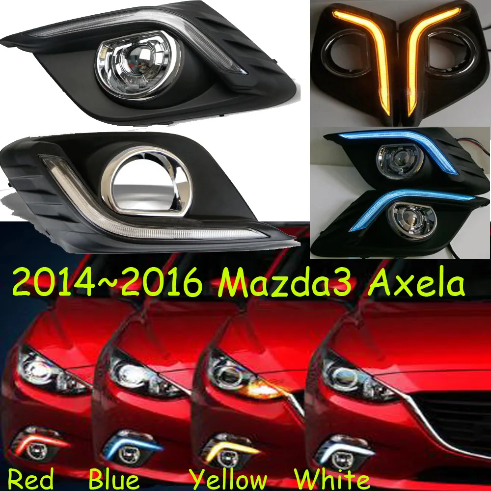 1 комплект 2014 ~ 2016y бампер автомобиля налобный фонарь для mazda3 Axela Дневной