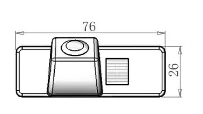 Водонепроницаемая камера заднего вида с ночным видением для парковки