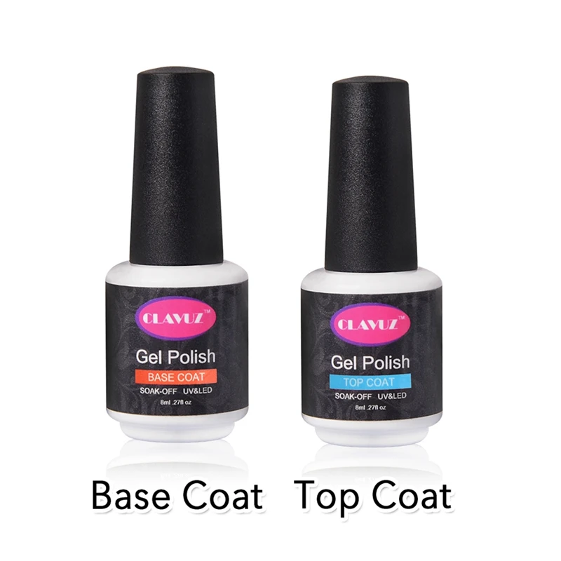 CLAVUZ 8 мл ногтей Гель-лак Soak Off UV Гель для маникюра Маникюр Топ Base Coat Lucky гель Varnishe