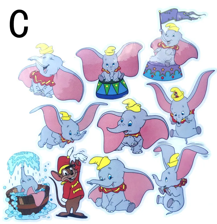 50 листов/партия милые Мультяшные аниме Dumbo elephant pegatinas наклейки Стикеры
