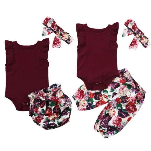 Комплект хлопковой одежды для маленьких девочек модные топы без рукавов