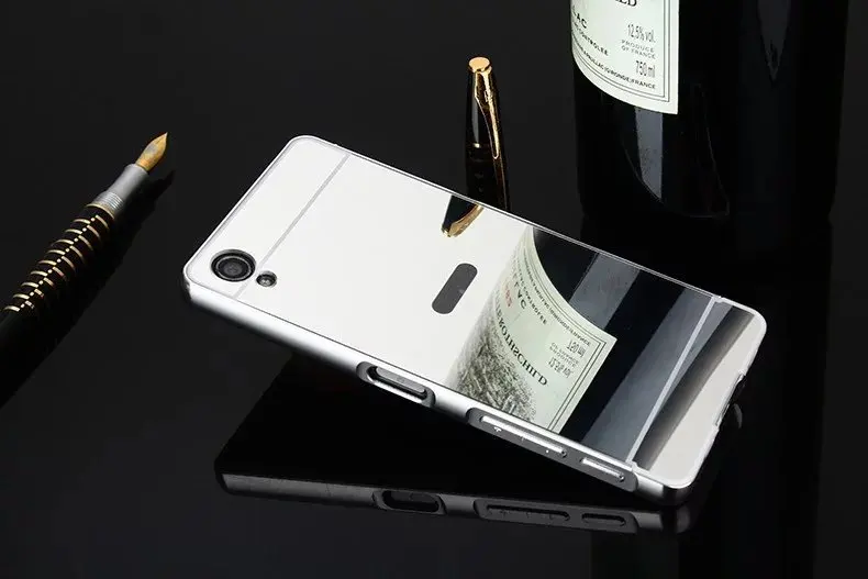 Чехол для телефона для sony Xperia xa1 G3121 G3123 G3116 чехол Роскошный Алюминиевый зеркальный чехол для sony Xperia XA2 H4133 оболочка задняя крышка - Цвет: Silver