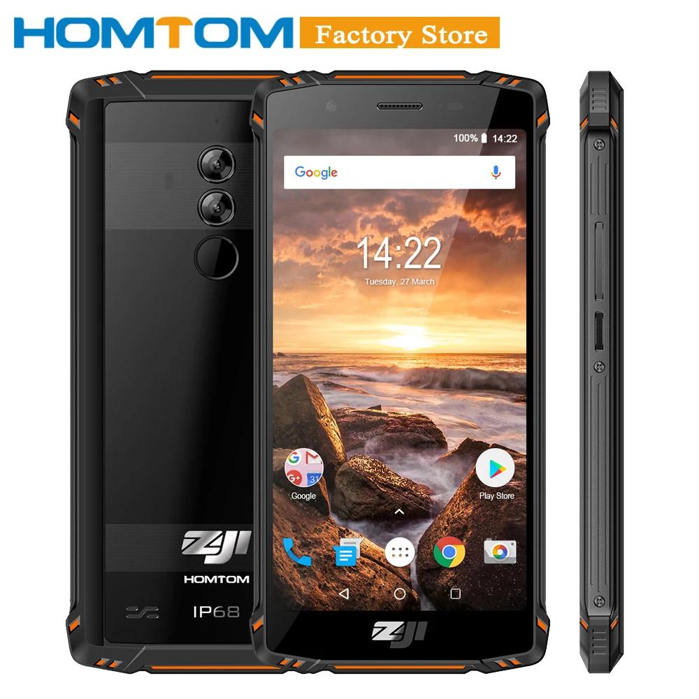 4G смартфон HOMTOM ZOJI Z9 6GB 64GB IP68 5500 mAh водонепроницаемый сердечного ритма мобильный
