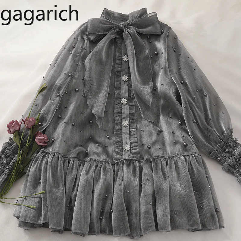 Женский комплект из двух предметов Gagarich шифоновая блузка с длинным рукавом и