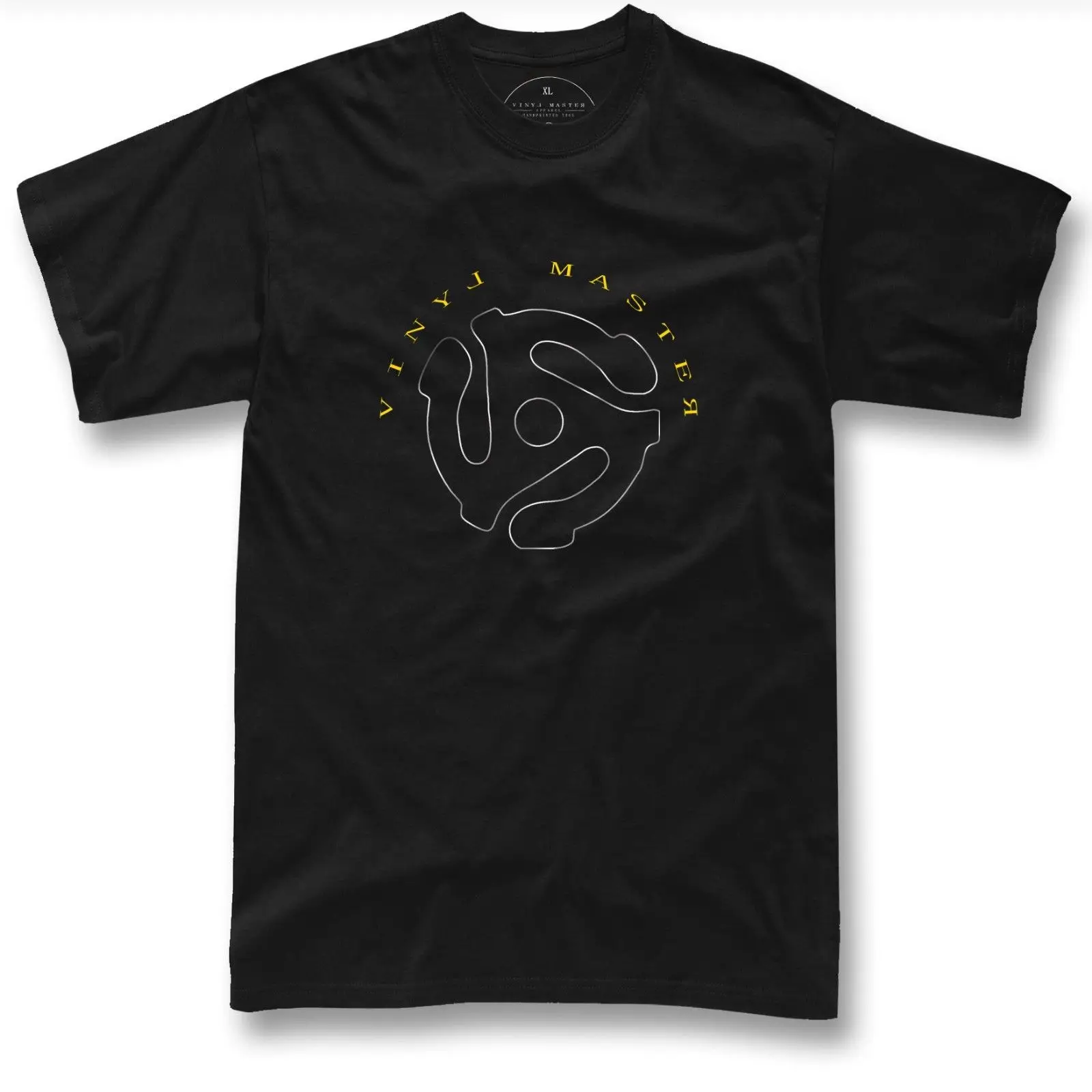 Vinyl Master t shirt DJ gift technics 45 turntable adapter music tshirt Gift Print T-shirt Hip Hop Tee Shirt NEW ARRIVAL tees | Мужская
