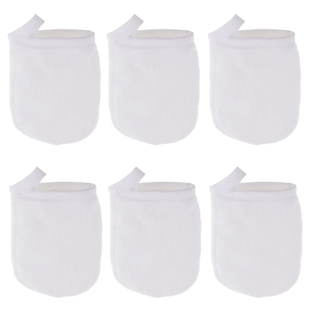 6 шт. мягкие перчатки из микрофибры для ухода за кожей лица очищающие удаления