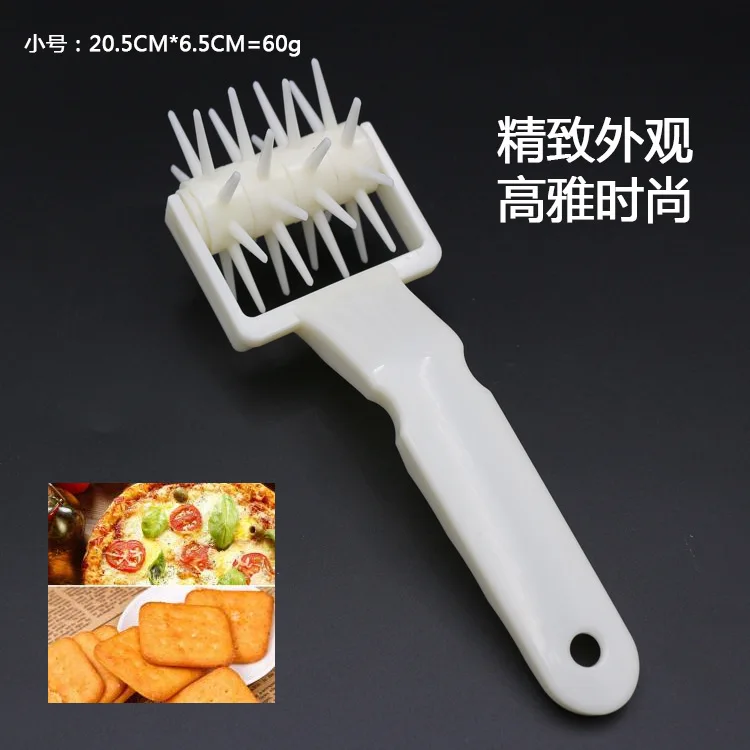 1Pcs New Plastic Pizza Cutters Wheels Tools Pastry Dough Roller Baking Pie Docker Kitchen Accessories