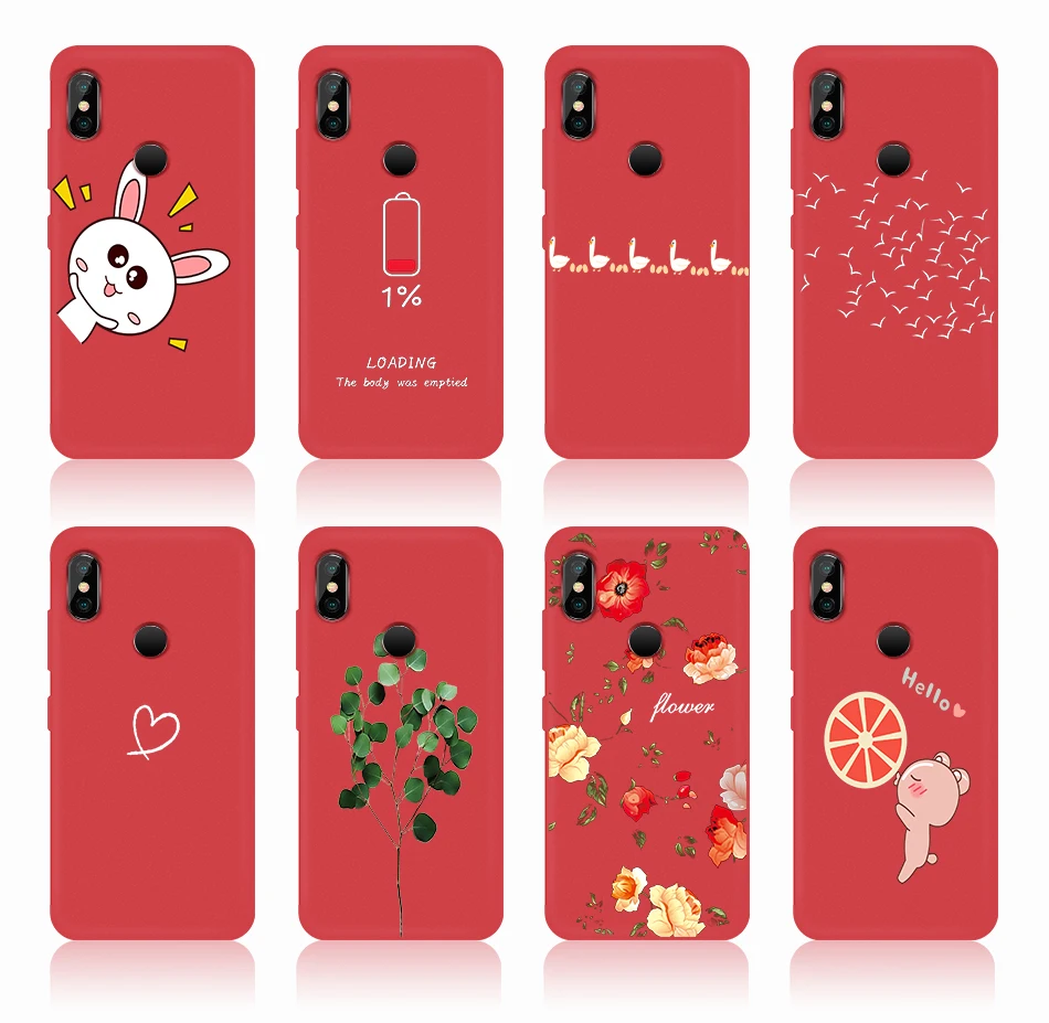 Для Xiaomi Redmi Note 4 4X7 6 Pro 4A 4X S2 тонкий мягкий ТПУ Матовый яркий цвет разноцветная задняя крышка Funda для Xiaomi Mi A2 Lite чехол