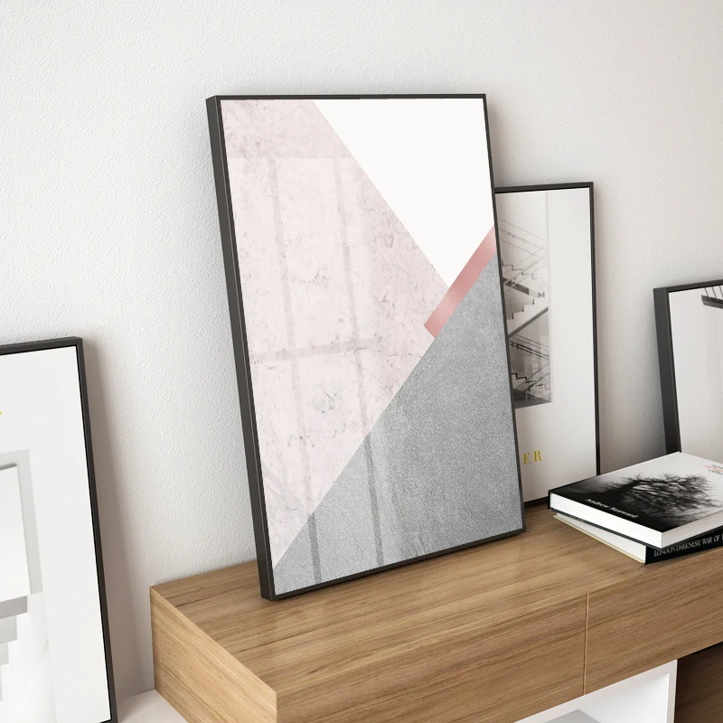 Скандинавия холст художественные плакаты и принты настенные геометрические