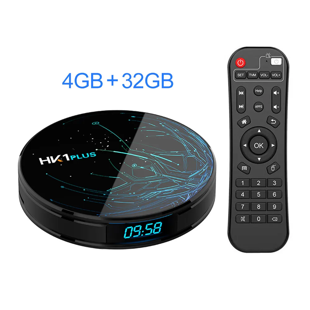 4G32G Android 9,0 ТВ приставка 4 Гб 64 Гб Amlogic S905X2 четырехъядерный двойной Wifi BT4.0 USB3.0 H.265 4K 60pfs Netflix Youtube Google Play HK1 Plus - Цвет: 4G32G
