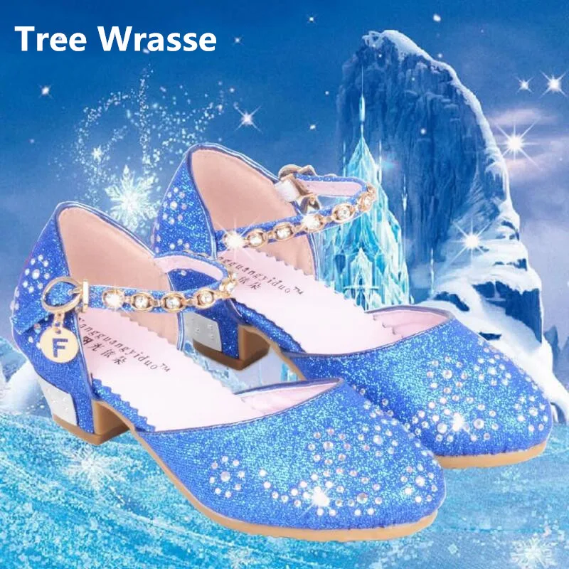 Детские сандалии принцессы летние дышащие тонкие туфли со стразами на среднем