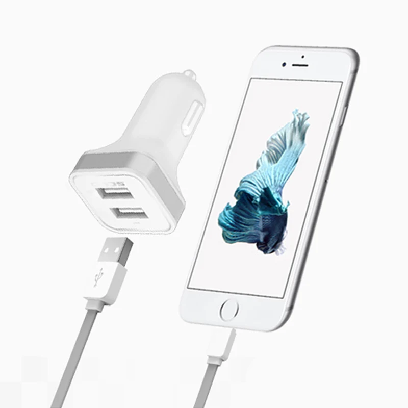 SCUD 2 порта автомобильное зарядное устройство двойной USB порт адаптер для