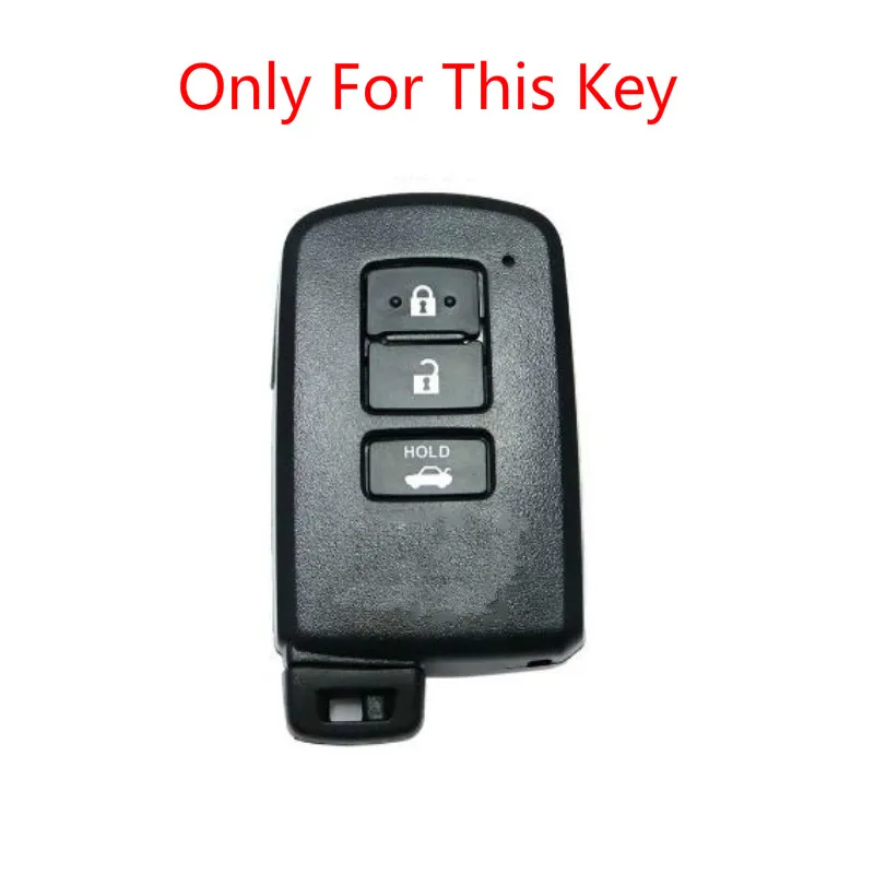 Кожаный чехол для ключей Автомобильный Дистанционный брелок Toyota Camry Corolla Avalon Rav4