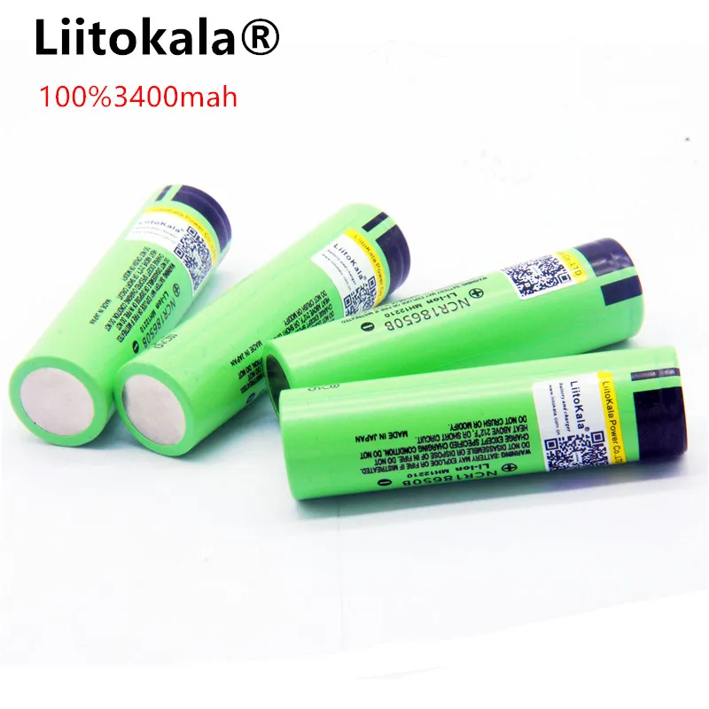 Liitokala новый оригинальный 18650 NCR18650B 3400 мАч перезаряжаемый литий ионный аккумулятор