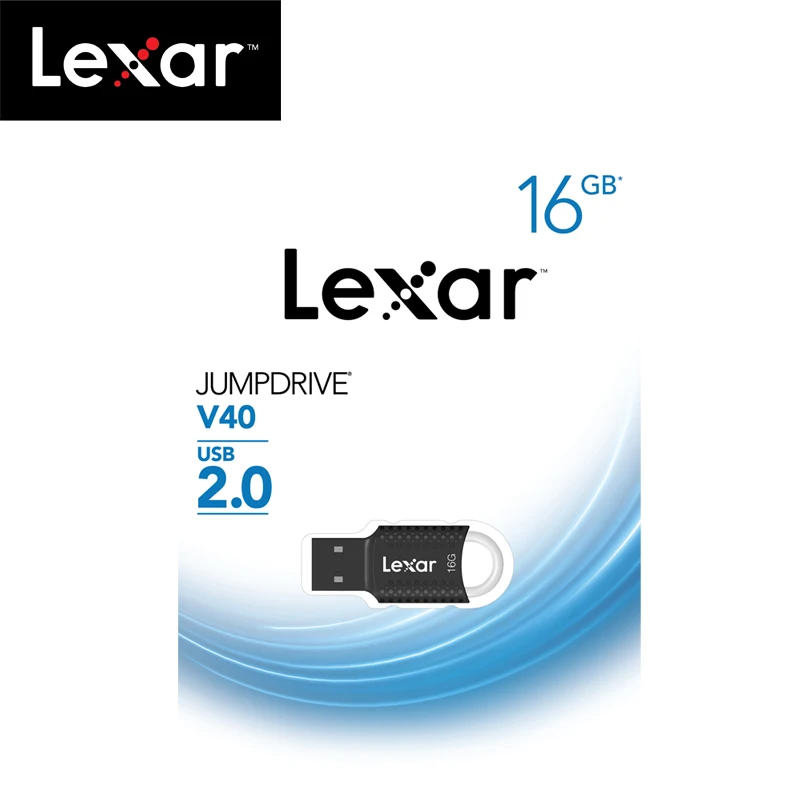 100% Оригинальный USB флеш накопитель Lexar V40 32 ГБ 64 флешка 16 2 0 карта памяти ключ|USB