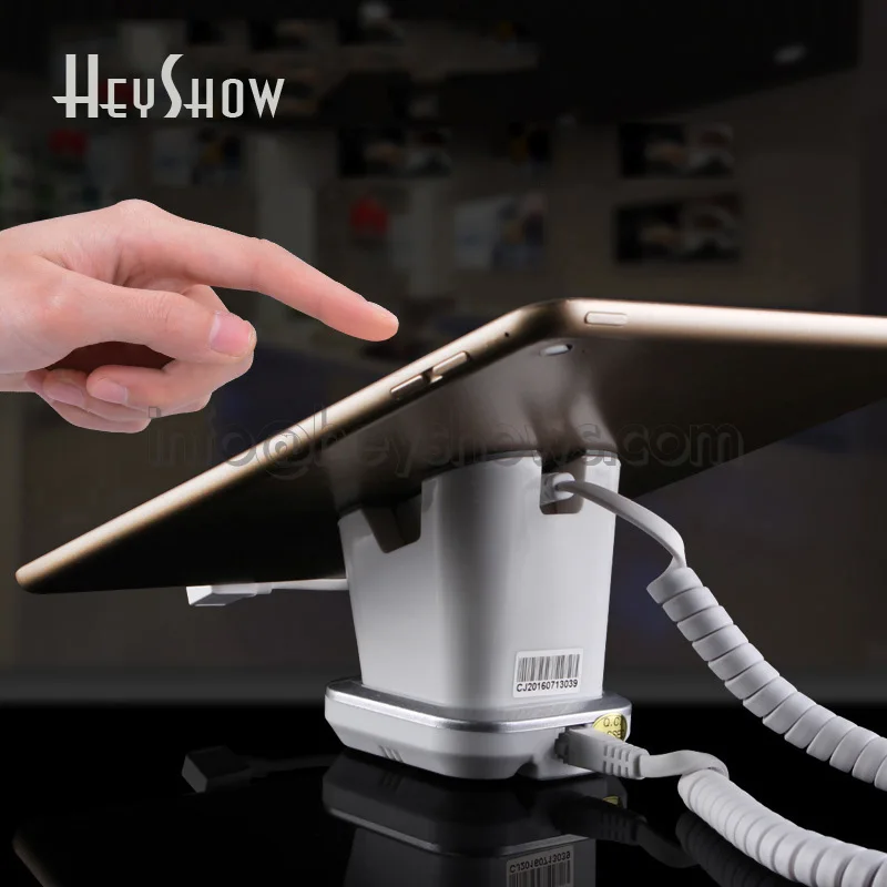 10x Cell Phone Security Burglar Alarm Stand Mobile Tablet Anti-Theft Display Holder With Charging And Alarm Function For Retail