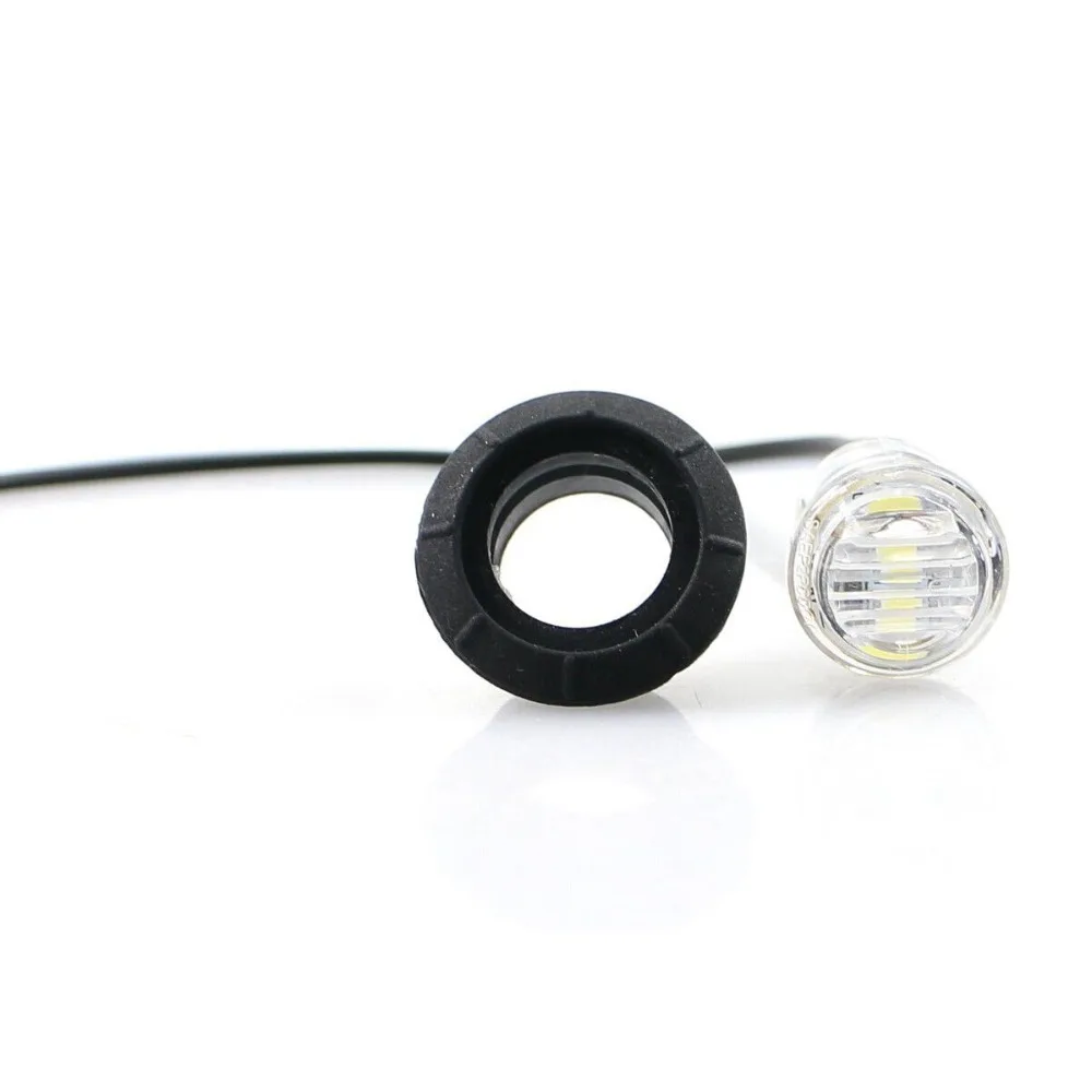 Tkeap THTMH 20X мини прозрачный красный 3/4 &quot0 75&quot Круглый боковой 3 Светодиодный Маркер