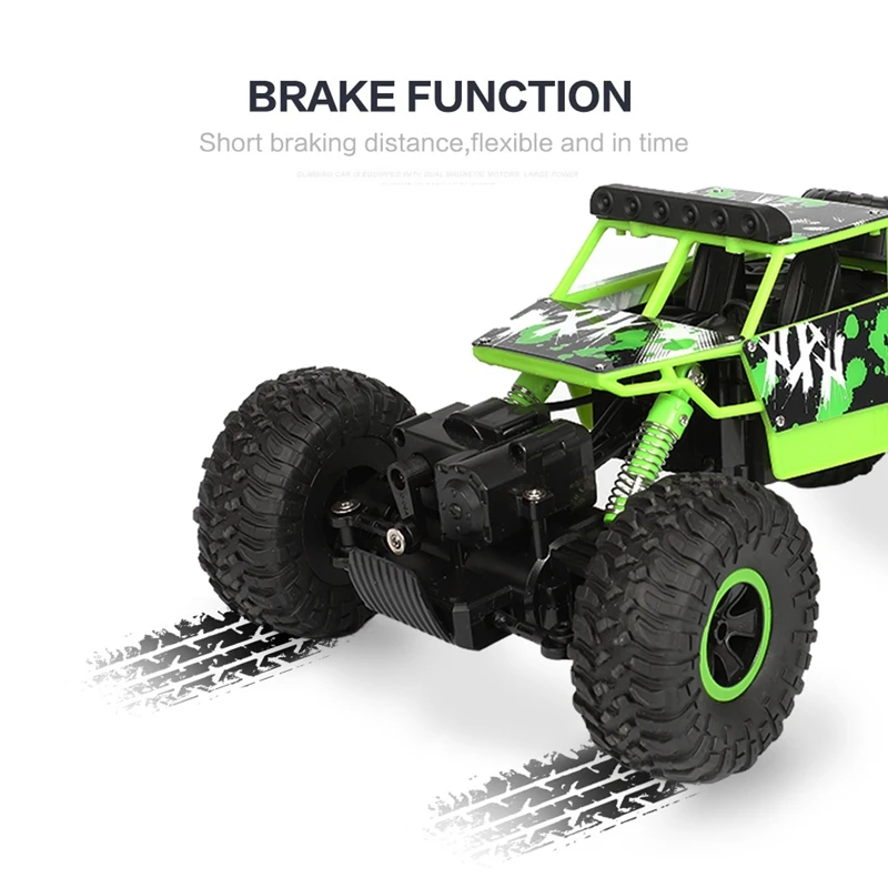 1:18 4WD руль большой RC автомобили 2,4G высокая скорость внедорожников альпинистский автомобиль зеленый