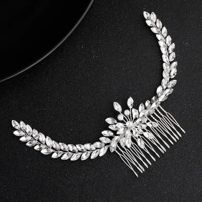 Расческа для невесты расческа длинных волос роскошные стразы лошадиный глаз