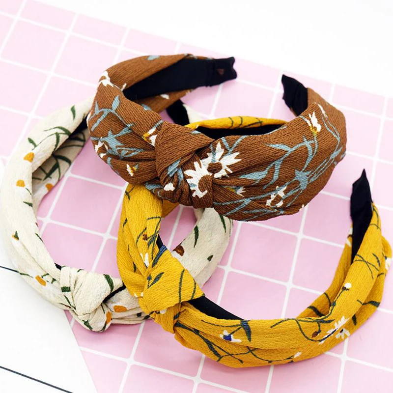 

2020 TWDVS 1PC New Print for Women Headwear Print / Stripes / Dots Headband Bowknot Hairbands Fashion Girl Hair Accessories