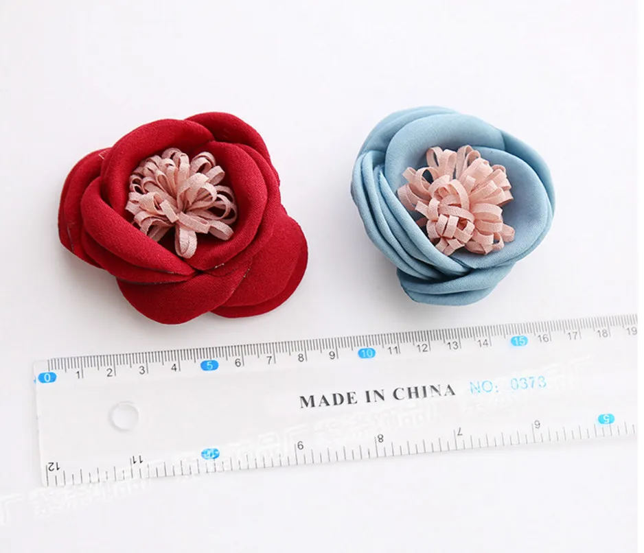 10 PCS Satin Cloth Flowers With Stamen Connectors Charm DIY Accessories For Jewelry Making | Украшения и аксессуары