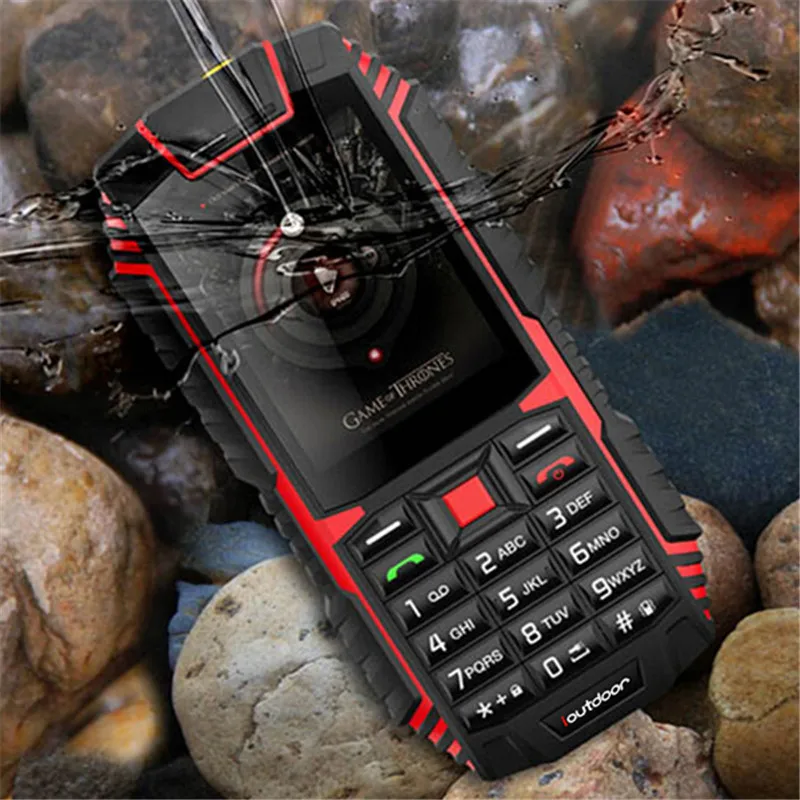 Ioutside T1 прочный телефон 2G Функция IP68 Ударопрочный Водонепроницаемый Пылезащитный