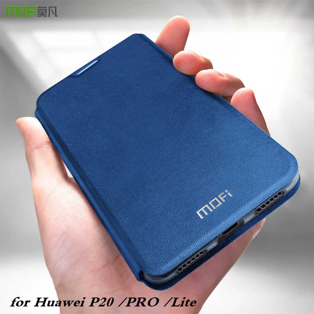MOFi оригинальный флип чехол для Huawei P20 мягкий lite искусственная кожа Ascend Pro Чехол