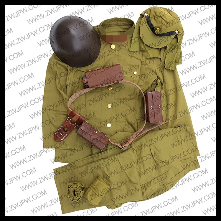 WW2 японский армейский Тип 98 солдат Униформа комплекты куртка и брюки шляпа