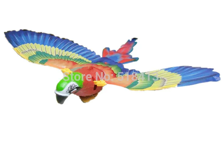 Электрический попугай при отключении птиц будет ярким голосом с лампой музыка