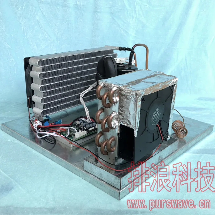 Мини-холодильные установки PURSWAVE LT35A DC24V, маленький компрессор, маленький кондиционер, работает от батареи и солнечной панели.