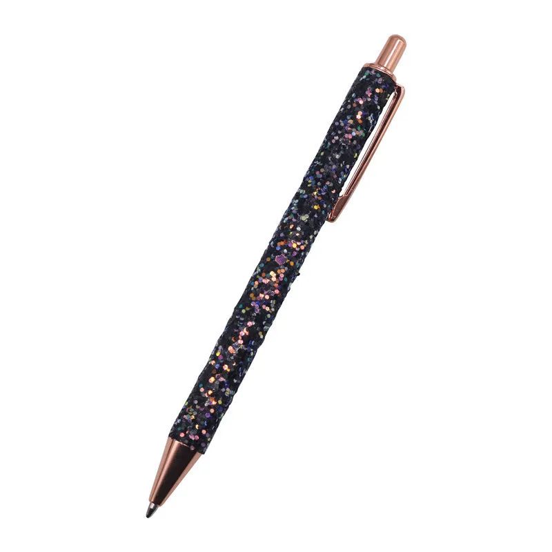 1 pcs black 1 шт./лот Роскошные блестящие туфли с украшением в виде кристаллов ручка креативный металлический подпись ручка usb флэш-ручка для подарка офисные канцтовары, шариковая ручка, ручка легко записи - Цвет: 1 pcs black