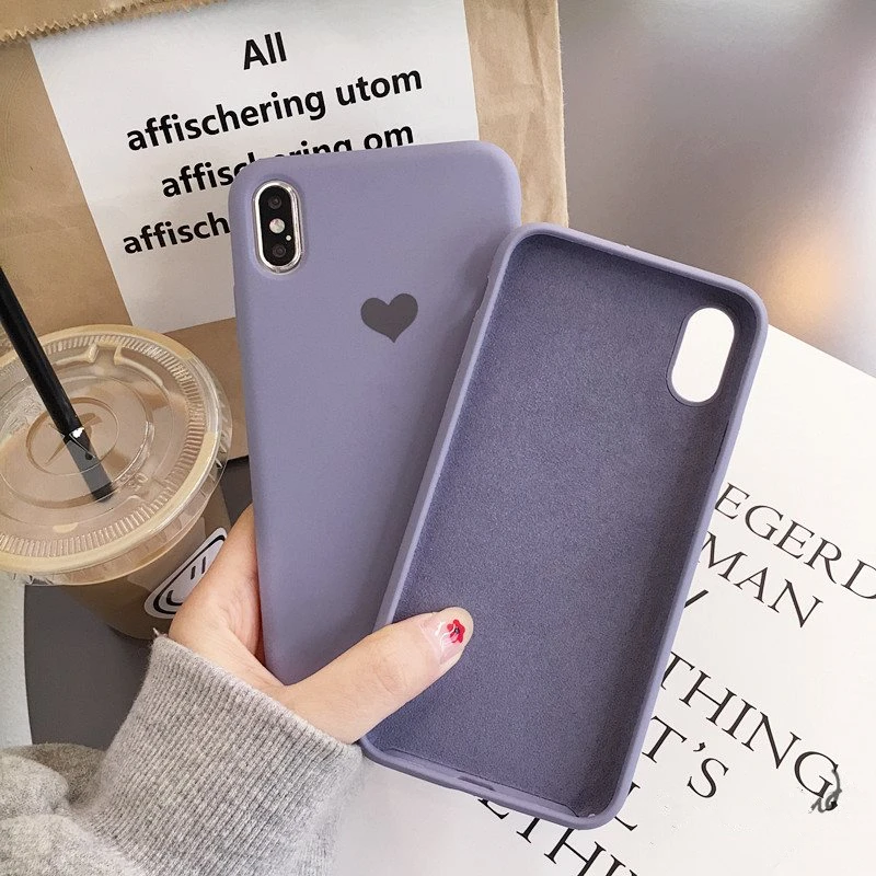 Официальный жидкий Мягкий силиконовый чехол из микрофибры для iphone 11 PRO MAX x xs max xr 7 8 6s Plus Funda Candy TPU Love Logo Cover