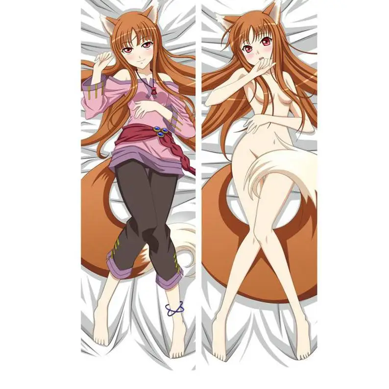 Японская крутая наволочка с аниме Spice and Wolf Horo Holo Throw Otaku Dakimakura подарочное