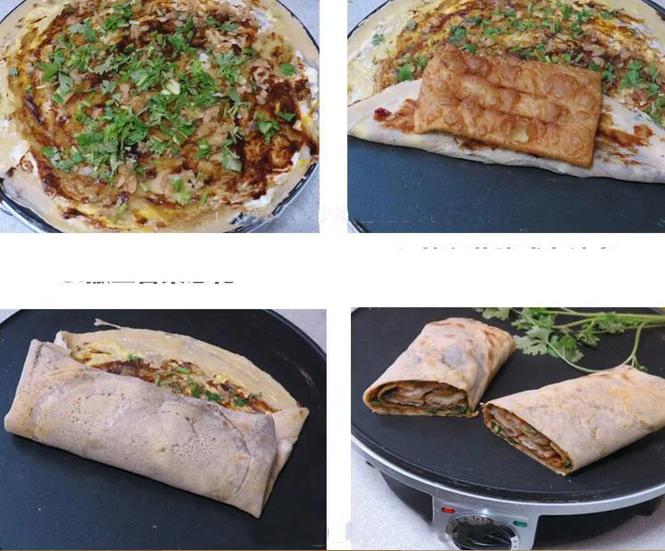220 В Автоматическая бытовая электрическая машина для приготовления завтрака антипригарная многофункциональная электрическая, для блинов блинная выпечка сковорода EU/AU/UK