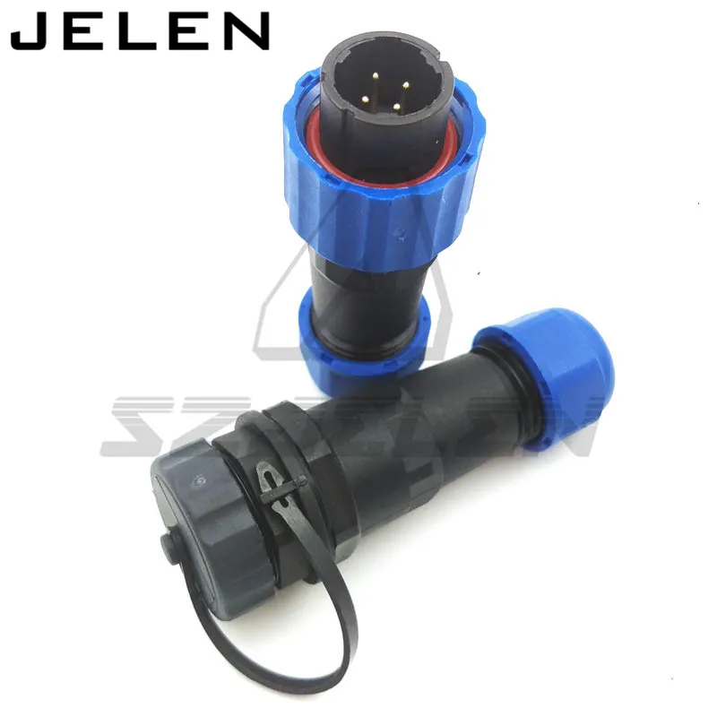 Водонепроницаемый разъем SD16 16 мм 4 контактный штекер и гнездо разъемы для