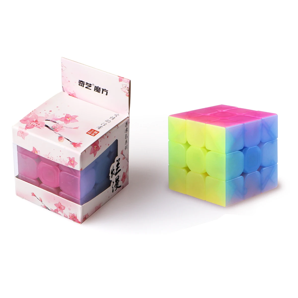 3x3x3 QiYi 2x2 3x3 4x4 5x5 Желейный кубик дизайн скоростной кубик головоломка магический куб база Cubo Magico Развивающие игрушки для детей - Цвет: 3x3x3