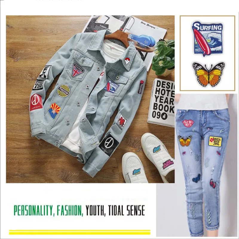 1 шт. нашивка с вышивкой Джокера 10 см