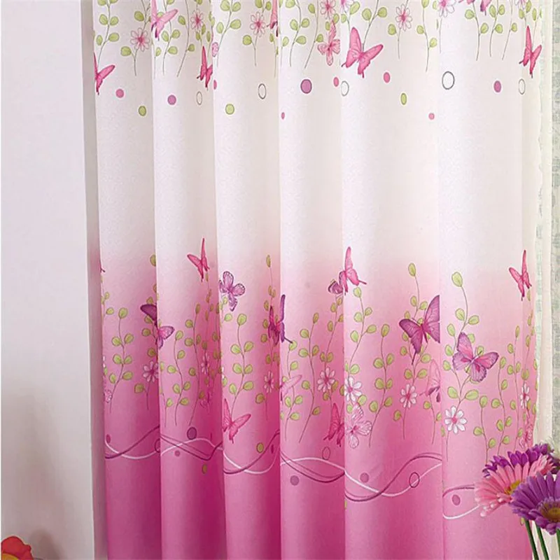 Готовый продукт Butterfly Calico тканевые экраны для окон рулонные шторы x30413|Жалюзи и