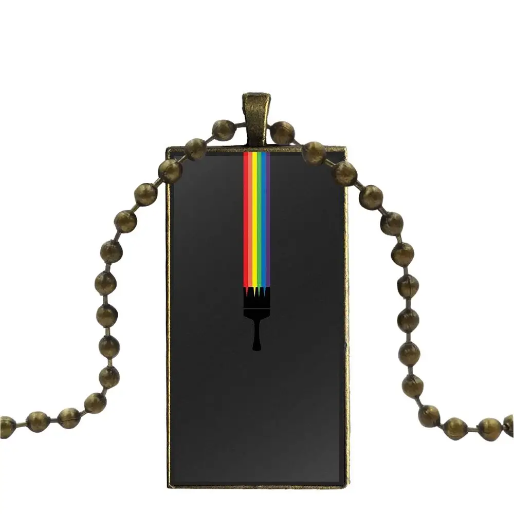 EJ glaze для женщин и мужчин Quicksilvers Этнический узор Rasta стекло кабошон кулон ожерелье