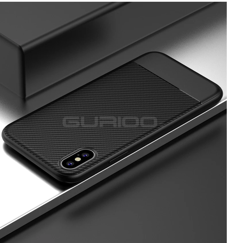Для iphone X XR XS Max чехол идеально роскошный Углеродный волокно мягкий кожаный TPU