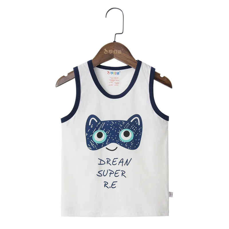 10-W T Shirt for Boys Fruit Watermelon Cotton Baby Girl Boy Animals Duck Fox Sleeveless Tops Tee Summer Children's Clothes 0-6Y - Color: 10-W