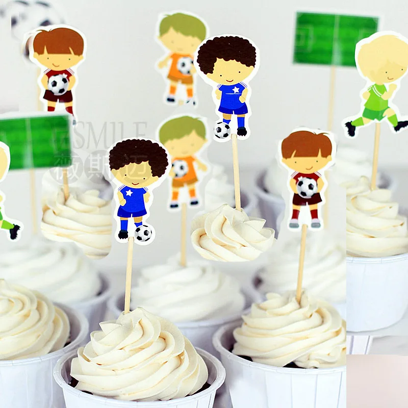 72 шт. баскетбольная футбольная бейсбольная игрушка спортивный мальчик кекс Toppers