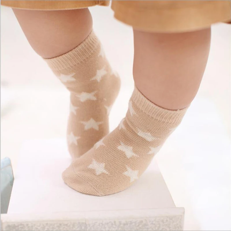 5 пар/лот милые звезды дети мягкие хлопковые носки для девочек весна осень