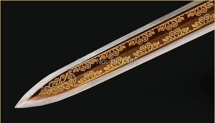Прочная полностью металлическая ручка ручной работы Китайский Меч Хань Цзянь