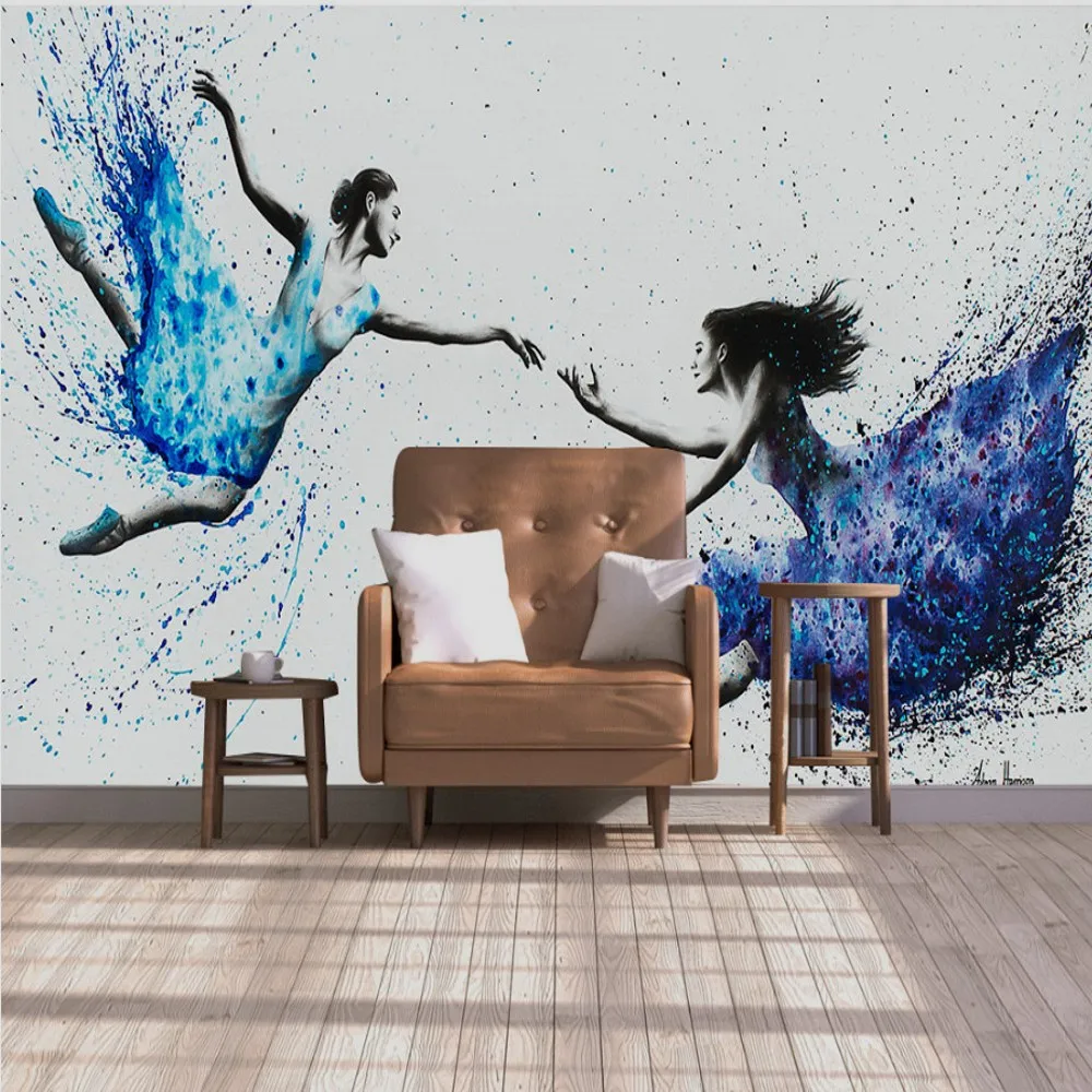 Бесплатная доставка на заказ 3D настенная современная простая абстрактная