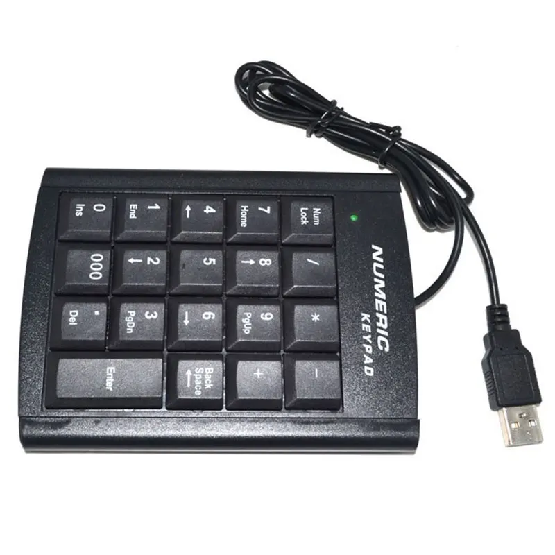Мини USB 19 клавиш цифровая числовая Клавиатура для ноутбука Настольный ПК разъем |