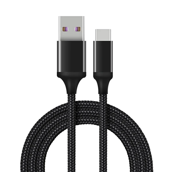 Черный NOHON USB 5A type-C кабель для huawei P10 Mate10 9 Pro samsung Xiaomi Mi 5X 6X redmi Note7 OnePlus шнур для быстрой зарядки и передачи данных - Цвет: Черный