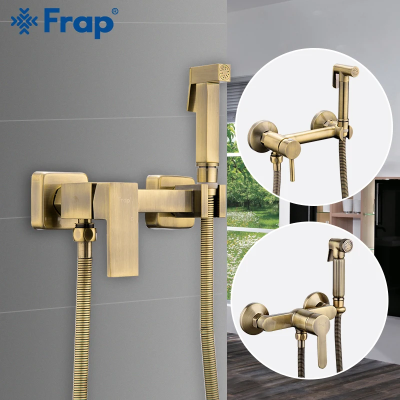 Frap Bidets Bronze Shower Head Wash Hygienic Sprayer Anal Cleaning Hot &amp Cold Mixer Toilet Spray Kit Bidet | Обустройство дома