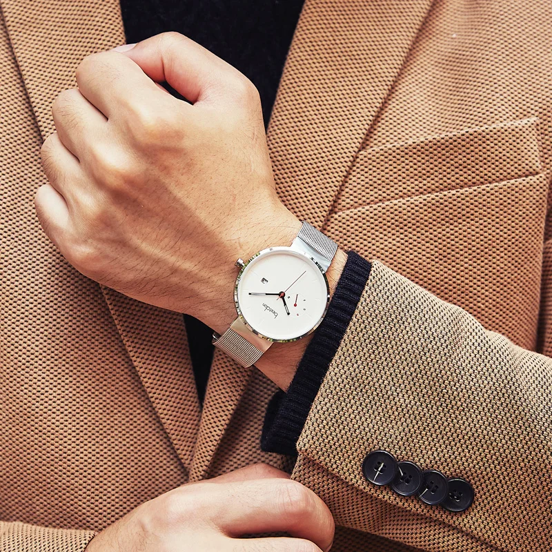 Модные брендовые часы для мужчин роскошный дизайн водонепроницаемые студентов